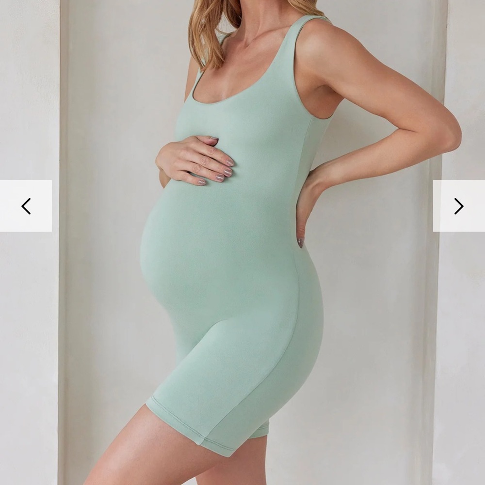 Cindy Bumpsuit in Mint— Sold Out